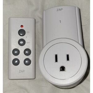 Etekcity Zap Remote Outlet Switch Home White Excellent Wireless Plug In ZAP 3L